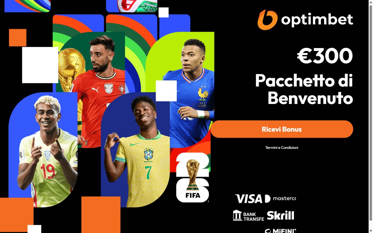Screenshot del sito Optimbet